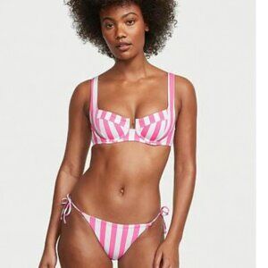 Victoria's Secret Pink Cabana Stripe Mix & Match Full Coverage Bikini Top